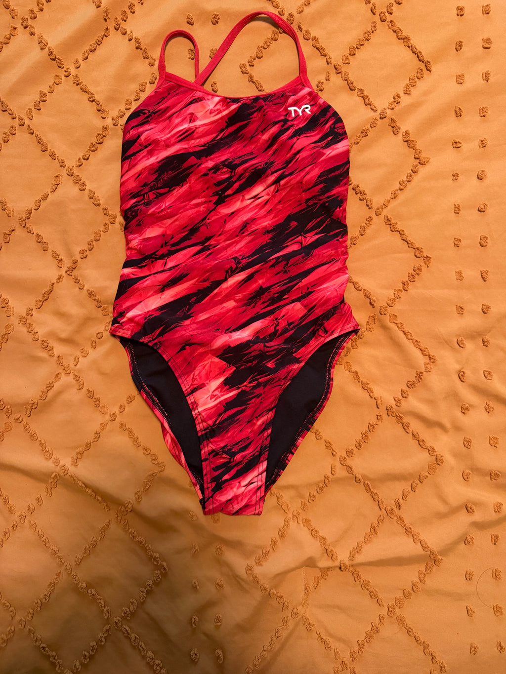TYR red swim suit