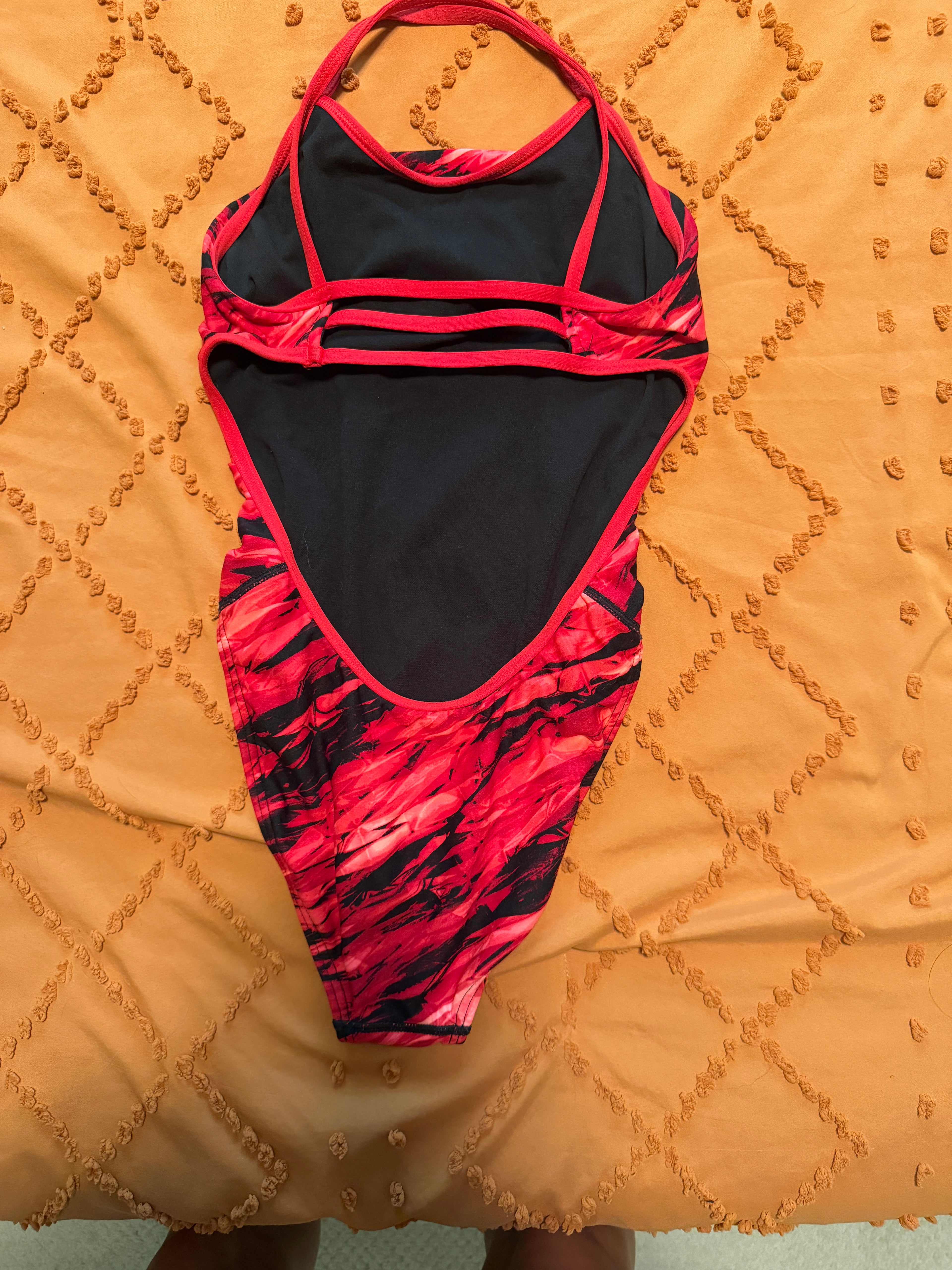TYR red swim suit