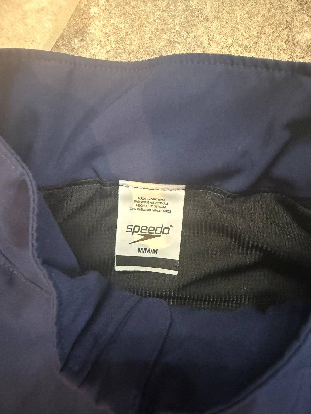Speedo Warm Up Jacket Navy Blue Size M
