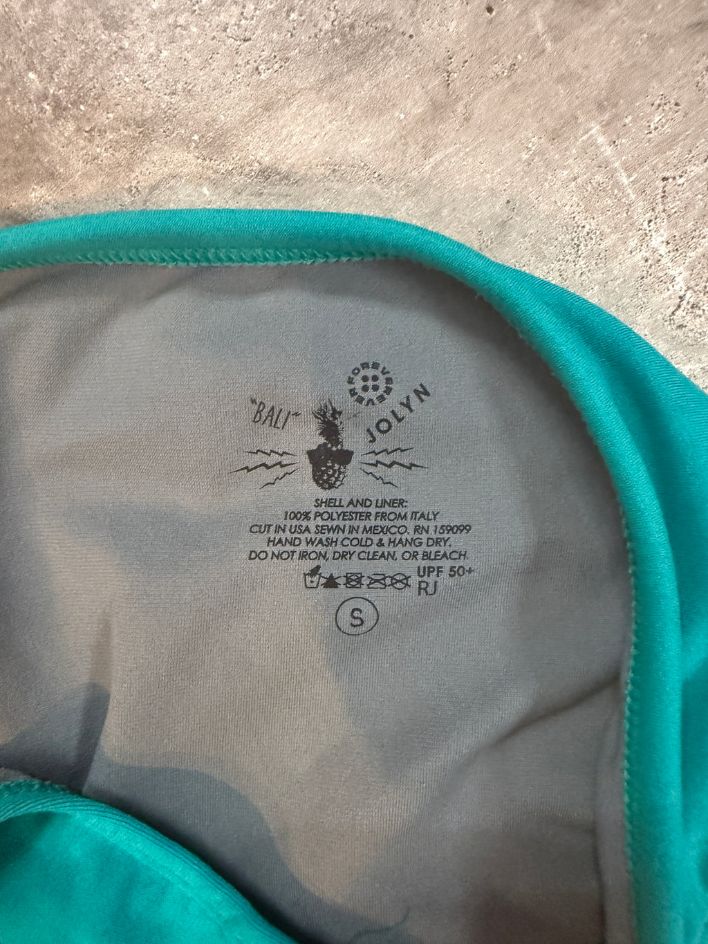 Jolyn Size Small Bikini Set Ocean Blue