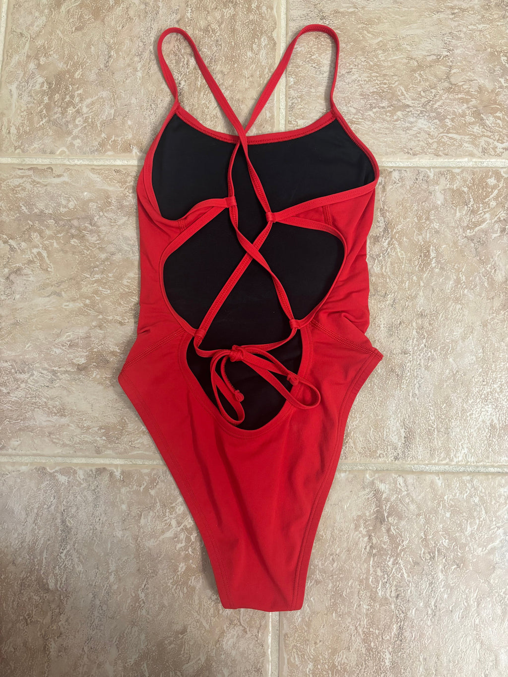 Nike HydraStrong Lace Up Tie Back One Piece size 28