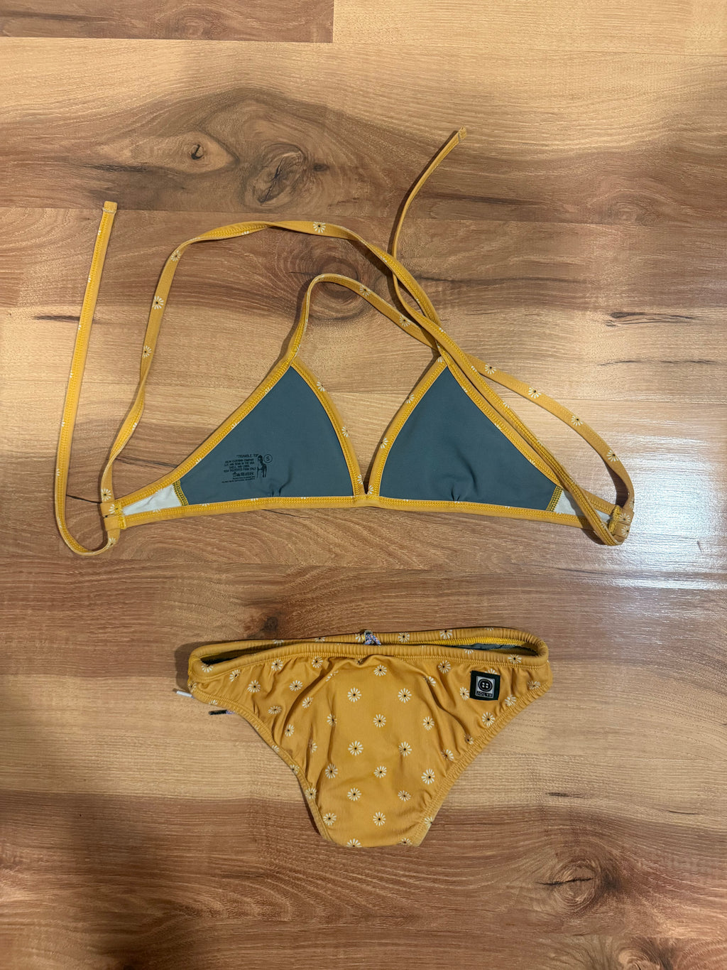 Jolyn Yellow Flowers Two Piece- S